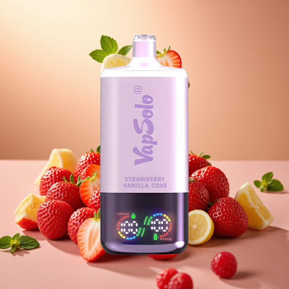 VapSolo Triple 30000 Puffs 40ml Fresa Vainilla Coca