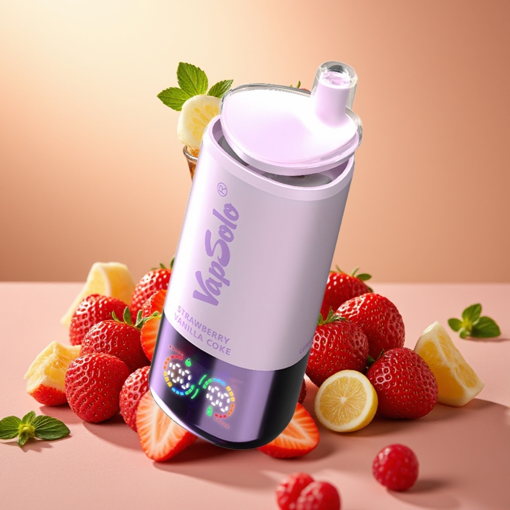 VapSolo Triple 30000 Puffs 40ml Fresa Vainilla Coca
