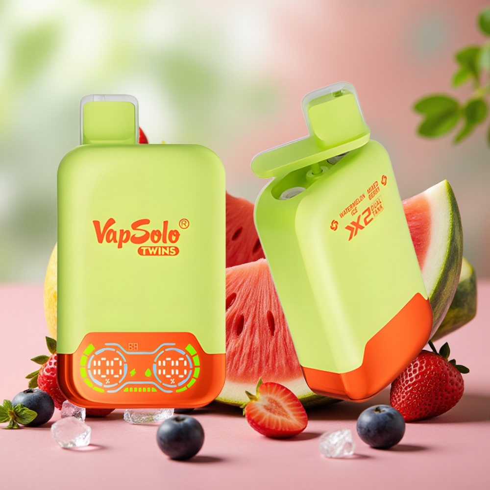 Vapsolo Twins 20000 Puffs 40ml 20mg/50mg Sandía Helada & Frutos Mixtos
