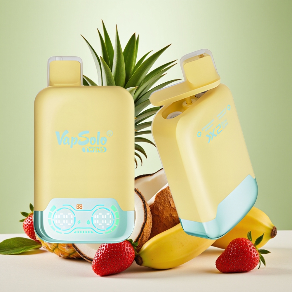 Vapsolo Twins 20000 Puffs 40ml Piña Coco & Fresa Banana Tipo-C