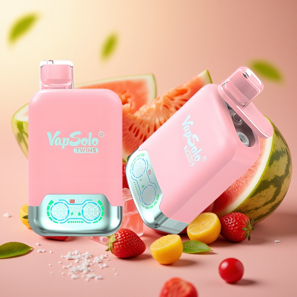Vapsolo Twins 20000 Puffs Fresa Hielo & Mango Melocotón Sandía 40ml 20mg/50mg