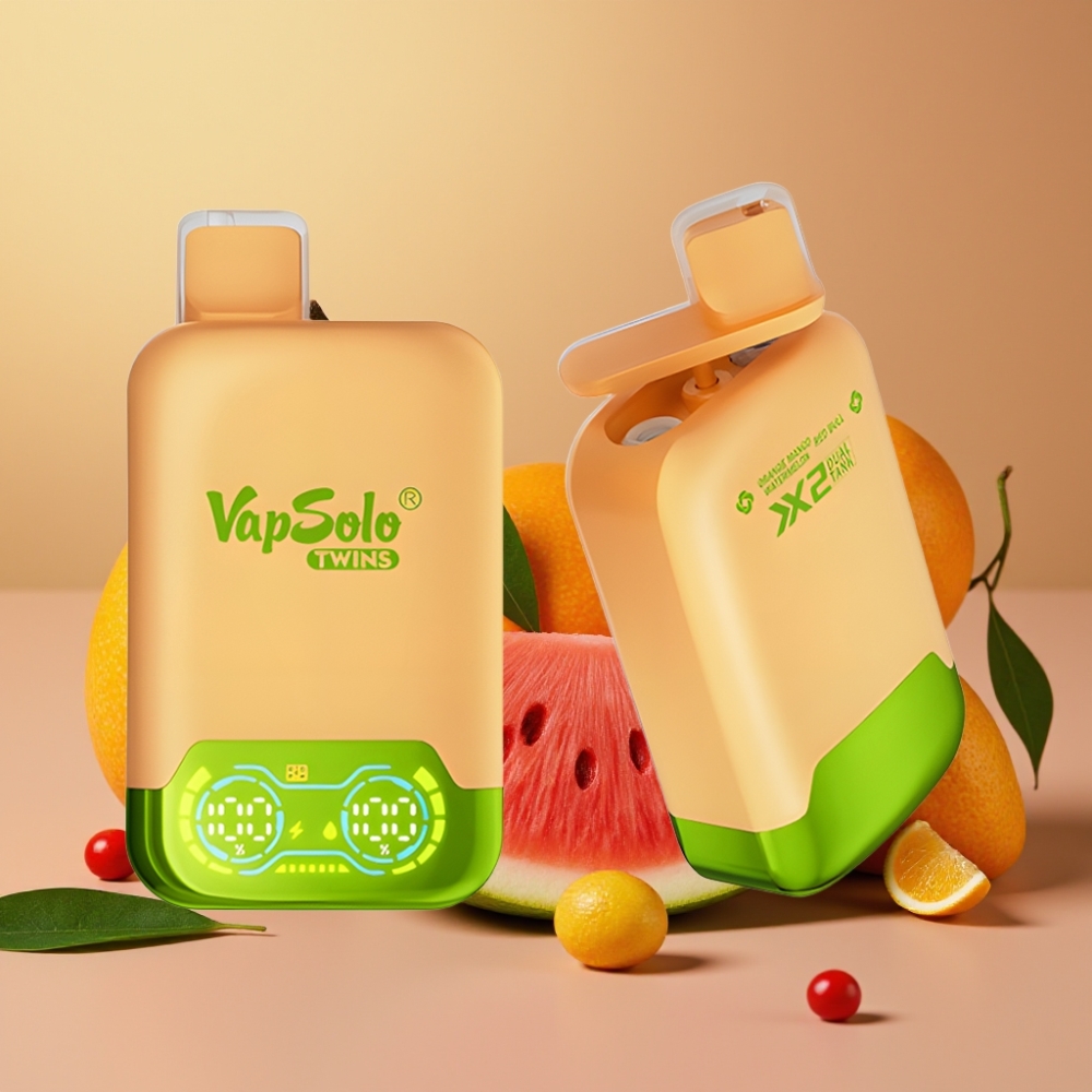 Vapsolo Twins 20000 Puffs Naranja Mango Sandía & Red Bull 40ml 50mg/ml