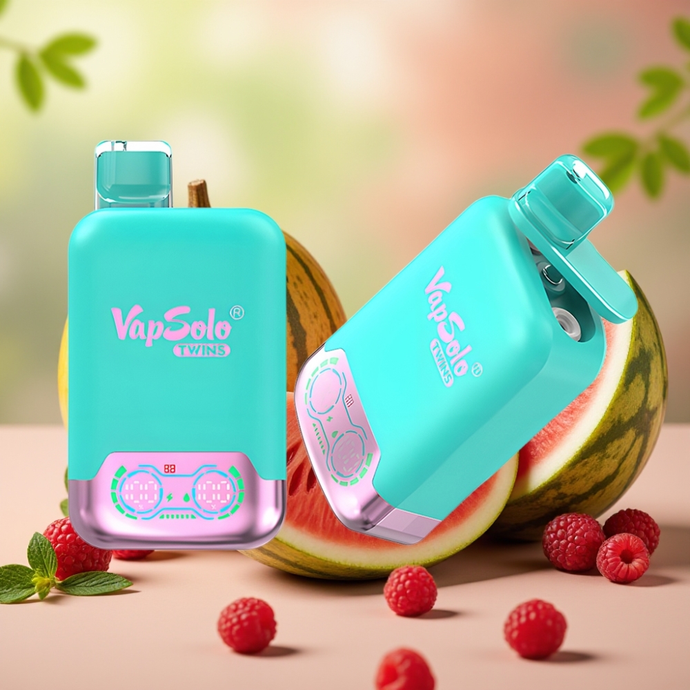 Vapsolo Twins 20000 Puffs Triple Melón & Frambuesa Sandía 40ml 50mg/ml