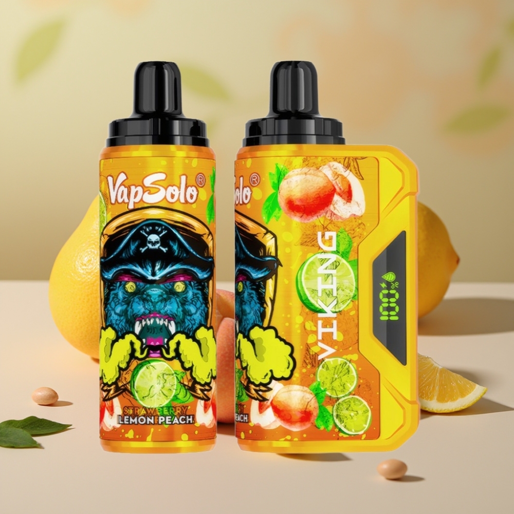 VapSolo VIKING 12000 Puffs 22ml Melocotón Limón Tipo-C