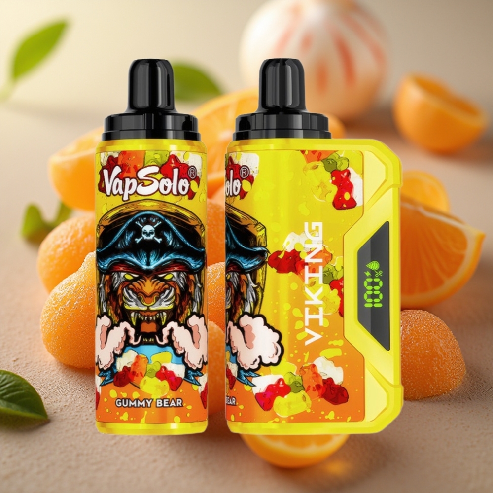 VapSolo VIKING 12000 Puffs Disposable Vape 22ml Osito de Goma Tipo-C