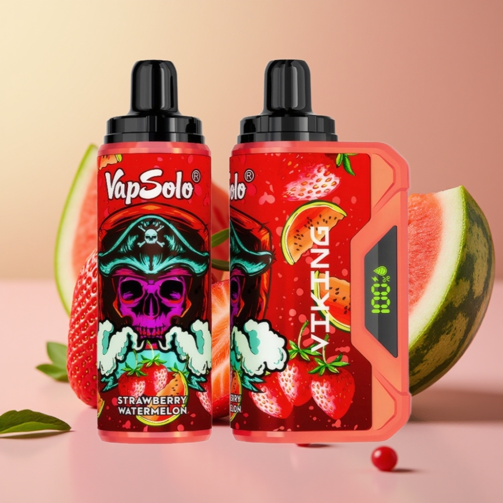 VapSolo VIKING 12000 Puffs Fresa Sandía 22ml 20/50mg