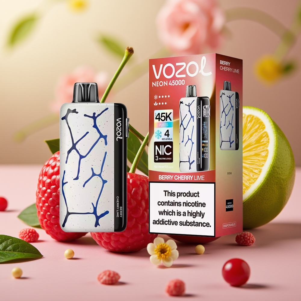 Vozol Neon 45K 45000 Puffs Desechable 20ml Cereza Lima 800mAh