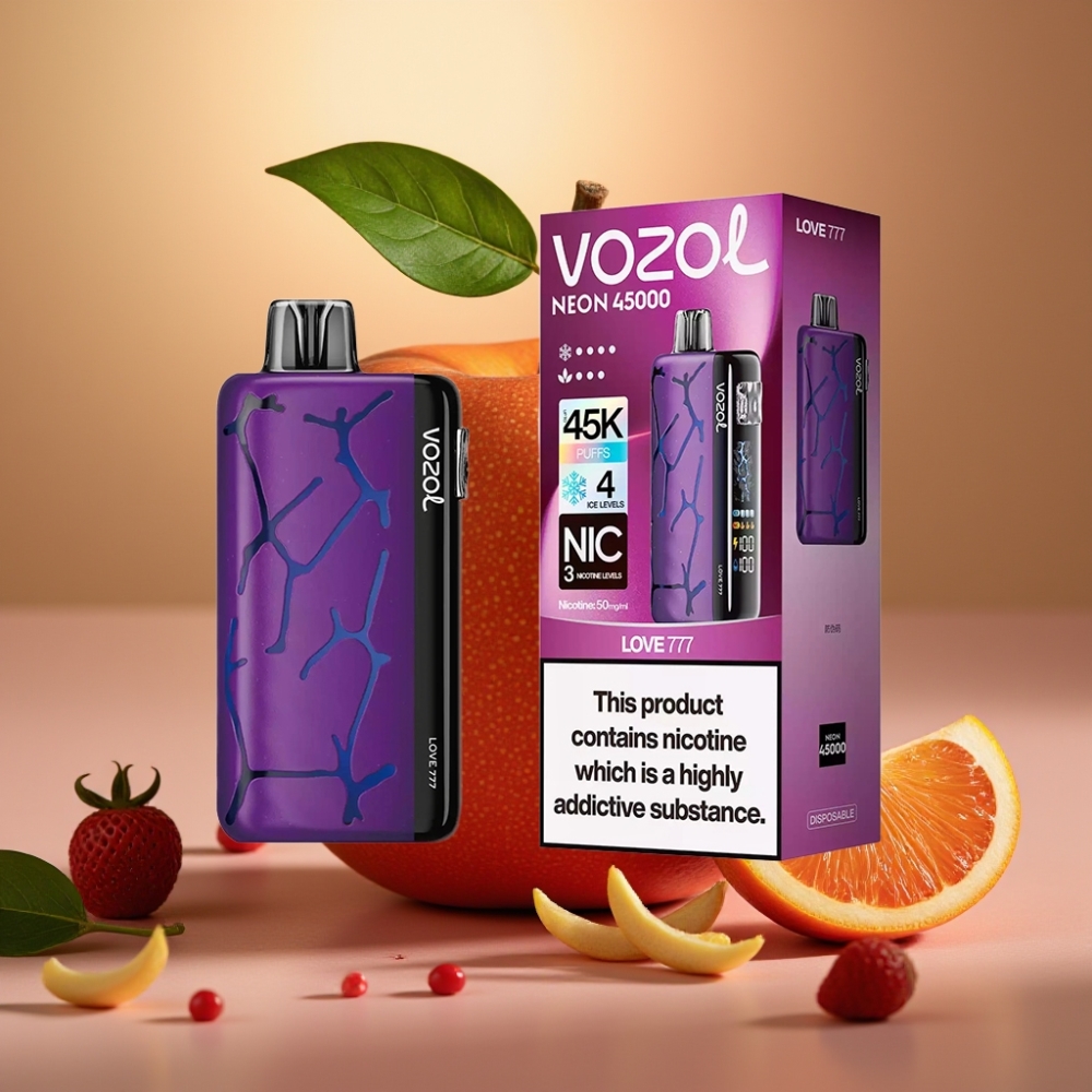 Vozol Neon 45K 45000 Puffs Vape Desechable 20ml Amor 777 50mg